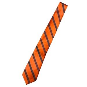 Syracuse University 1870 Society Mens Silk Necktie Orange Navy Blue Tie NIB